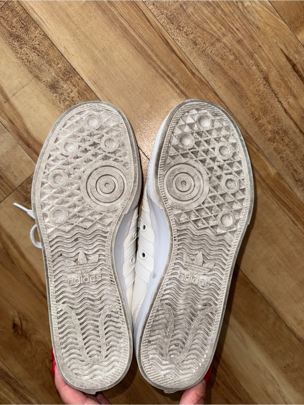 White adidas sneakers